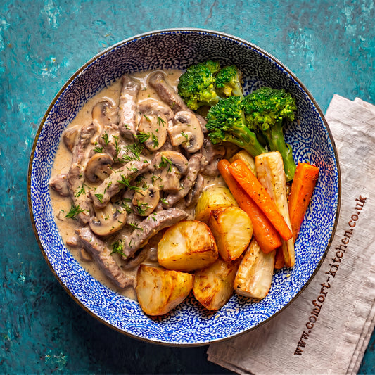 Velvety Beef Stroganoff
