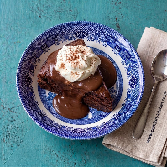 Chocolate Fudge Cake with Cream